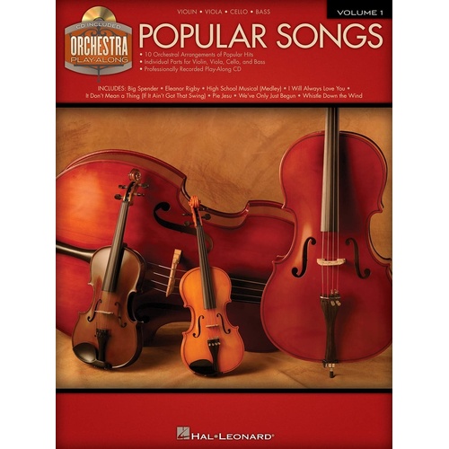 Orchestra Play Along V1 Popular Songs Book/CD (Softcover Book/CD)