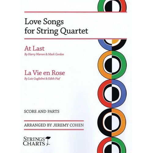 Love Songs For String Quartet (Music Score/Parts)