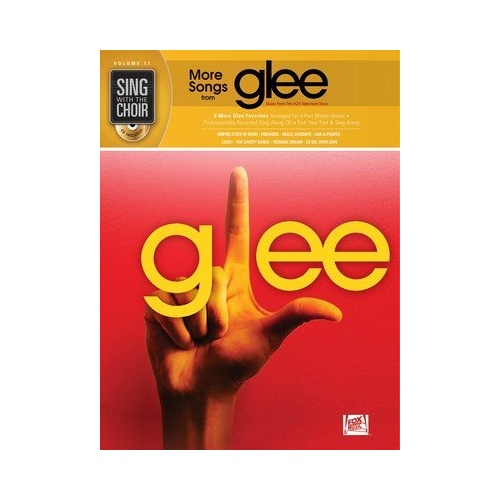 More Songs from Glee: Sing with the Choir BK/CD V by Hal Leonard, 64 Pages, SATB Parts, Includes Hits from FOX TV Show