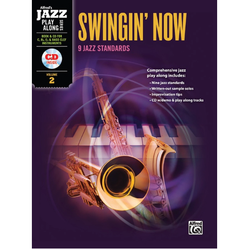 Alfred Jazz Playalong Vol 2 Swingin' Now - Piano Sheet Music with CD