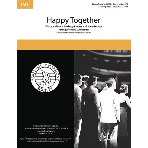 Happy Together SATB A Cappella Choral Sheet Music
