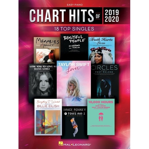 Chart Hits of 2019-2020 Easy Piano Songbook