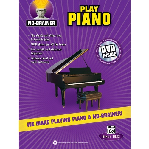 No-Brainer Play Piano Book/DVD
