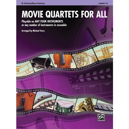 Movie Quartets For All Clarinet