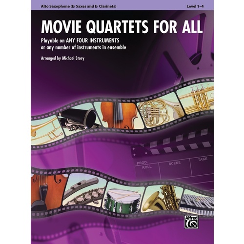 Movie Quartets For All Alto Sax