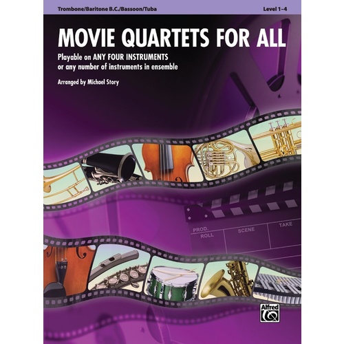 Movie Quartets For All Trombone