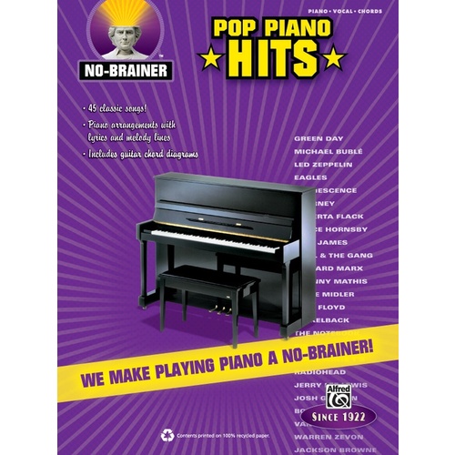 No-Brainer Pop Piano Hits PVG