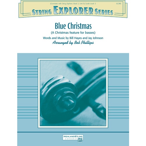 Blue Christmas String Orchestra Sheet Music Grade 2