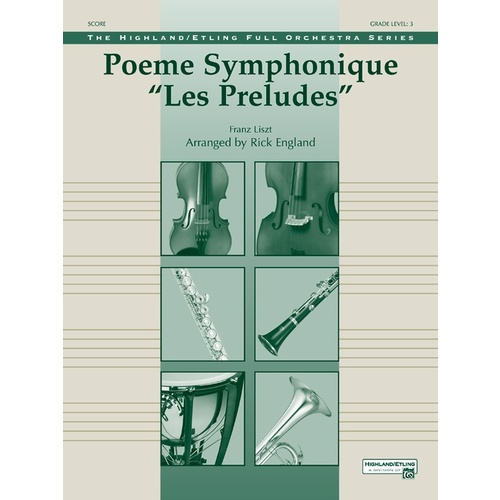 Poeme Symphonique Les Preludes Full Orchestra Gr 3 Score