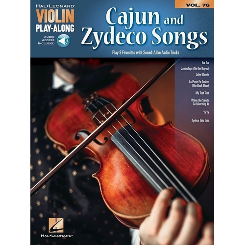 Cajun and Zydeco Songs Violin Play-Along V76 BK/OLA