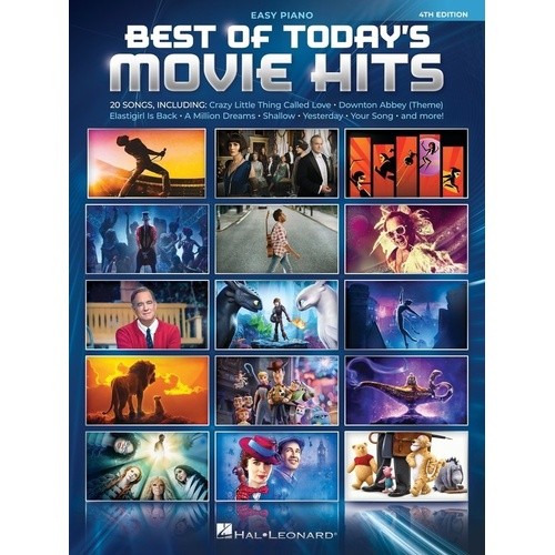 Best of Today's Movie Hits Easy Piano 4th Edition