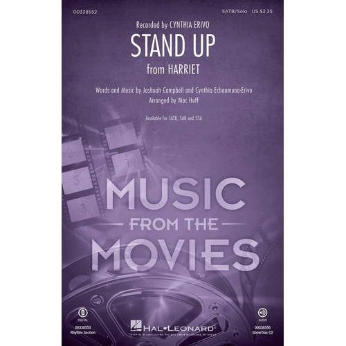 Stand Up SATB Choral Sheet Music from Harriet - Hal Leonard, 20 Pages
