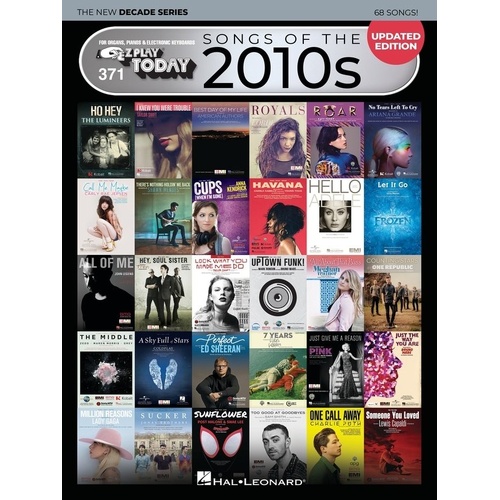 Songs of the 2010s - E-Z Play Today Series Volume 371 - Updated Edition