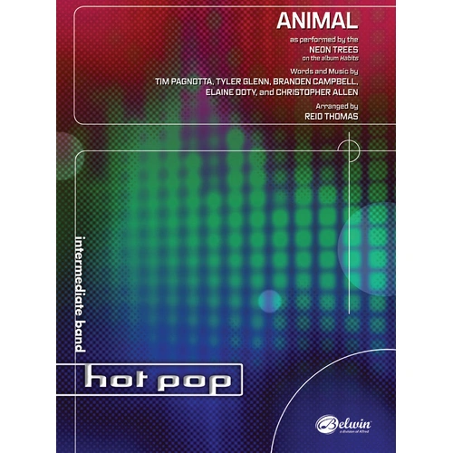Animal by Neon Trees Concert Band Sheet Music Gr 2 Clearance
