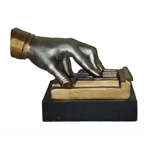 Music Alive Piano Hand Keyboard Musician Bust - 200mm Tall, Handpainted Polyresin