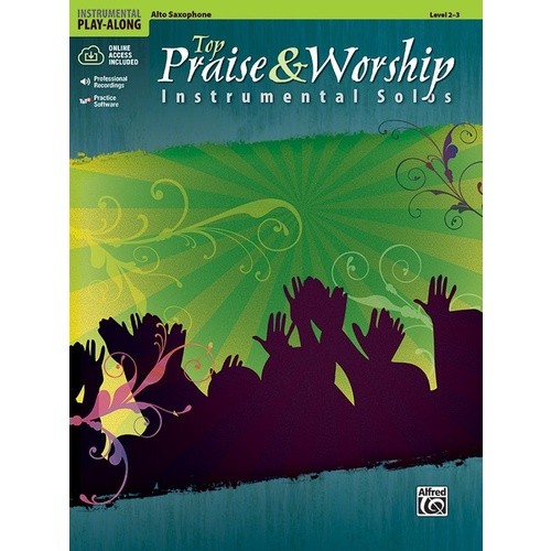 Top Praise And Worship Inst Solos A/Sax Book/CD