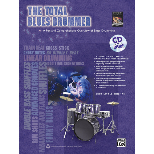 Total Blues Drummer Book and CD for Percussion Sheet Music
