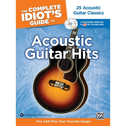 Complete Idiots Guide To Acoustic Guitar Hits BookCD