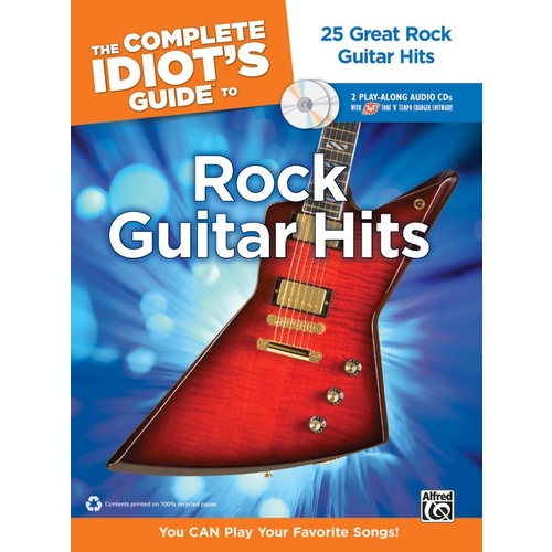 Complete Idiots Guide To Rock Guitar Hits BookCD
