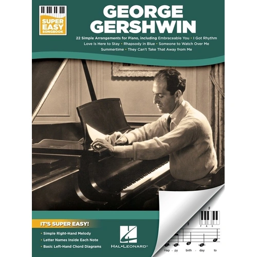 George Gershwin Super Easy Songbook for Piano and Keyboard - 22 Classic Arrangements