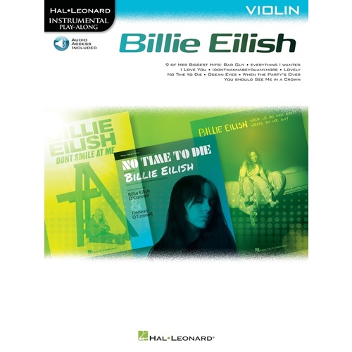 Billie Eilish For Violin Book/Online Audio