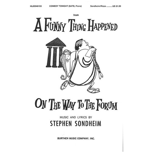 Comedy Tonight SATB (C/R)