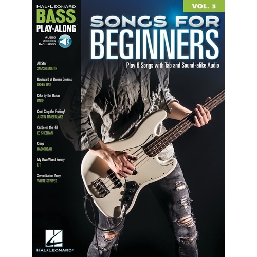 Songs for Beginners Bass Play-Along V3 BK/OLA