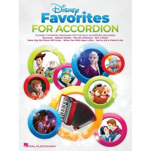 Disney Favorites for Accordion - 13 Songs from Classic Films, Hal Leonard, 64 Pages