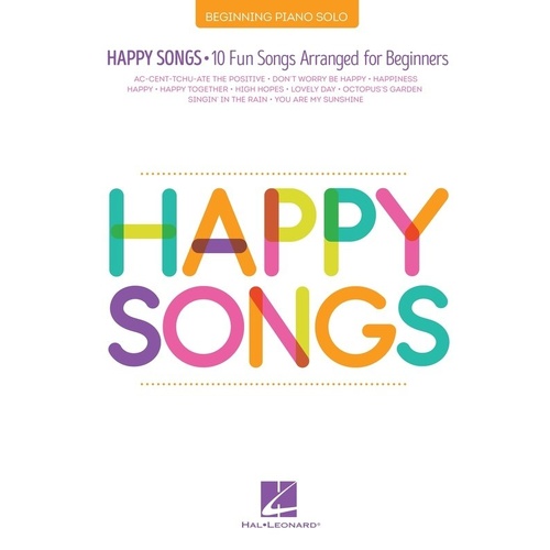 Happy Songs: 10 Fun Songs for Beginner Piano Players