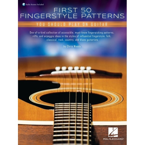 First 50 Fingerstyle Patterns for Guitar with Audio Tracks and Tips