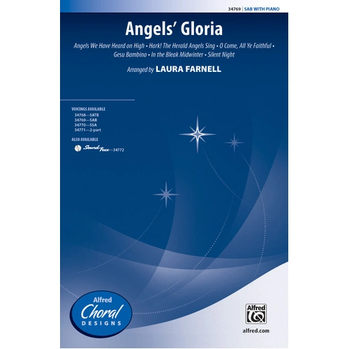 Angels Gloria SAB Choral Sheet Music Christmas Medley