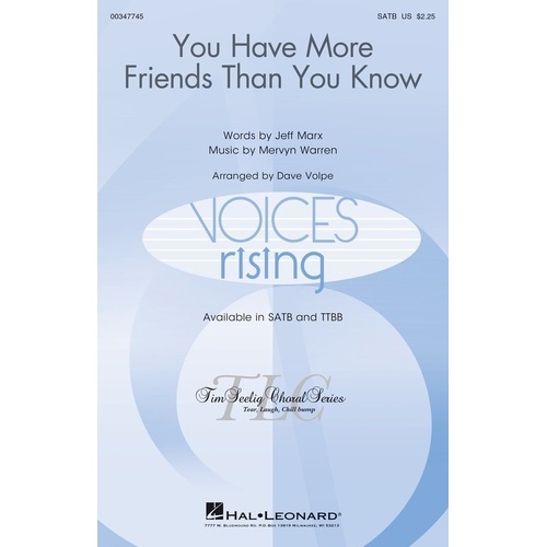 You Have More Friends Than You Know SATB Choral Arrangement