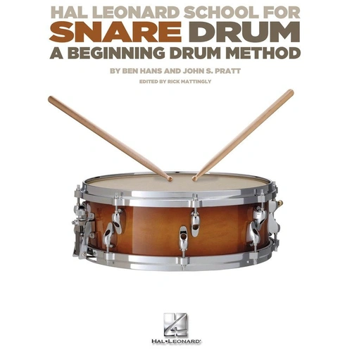 Hal Leonard School for Snare Drum - 54 Solos & Duets, Exercises for Skill Improvement, Includes Orchestral Examples, 80 Pages