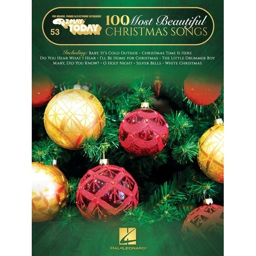 100 Most Beautiful Christmas Songs E-Z Play 53 for Keyboard and Organ