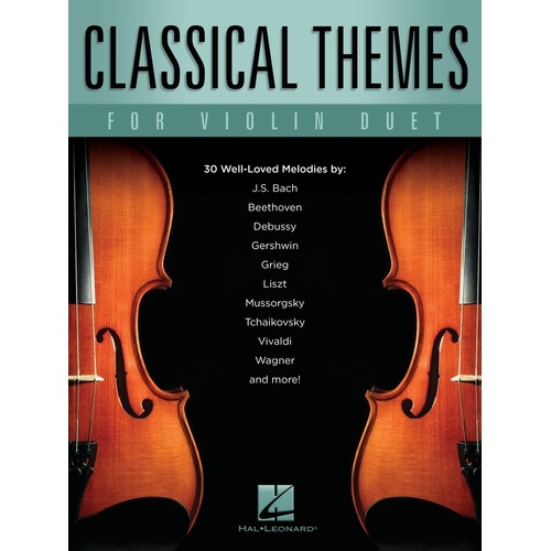 Classical Themes For Violin Duet Softcover Book (Violin)