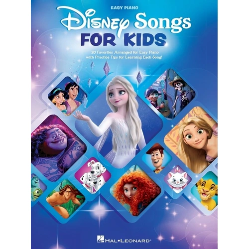 Disney Songs for Kids - Easy Piano Songbook by Hal Leonard, 20 Hits with Practice Tips, 96 Pages
