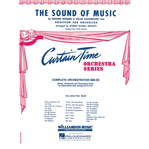 Sound Of Music Selection For Orch Hlfo3 (Music Score/Parts)