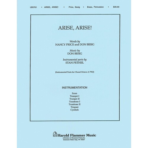 Arise Brass Percussion (Music Score/Parts)