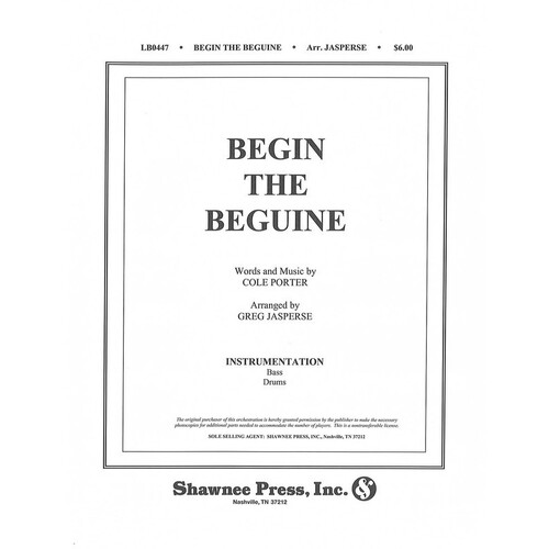 Begin The Beguine Instrument Parts For Guitar Ba 