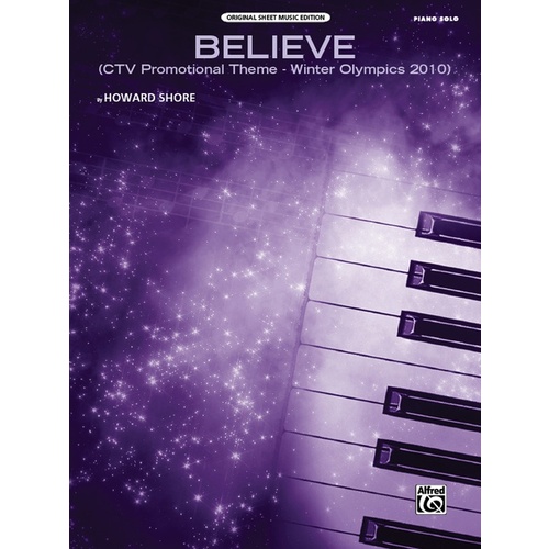 Believe Piano Solo Sheet Music