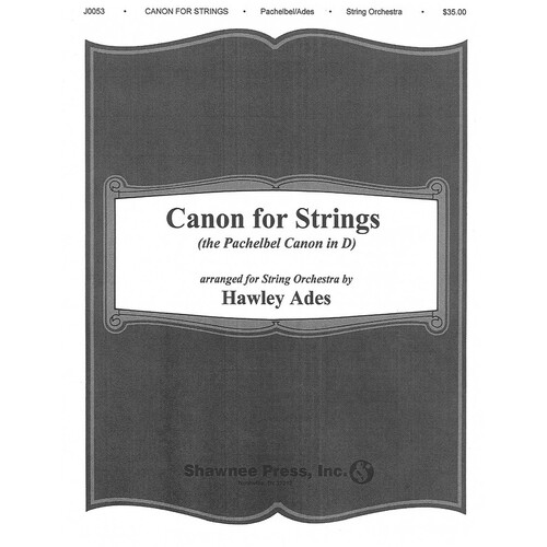 Canon For Strings Orch 55333 (Music Score/Parts)