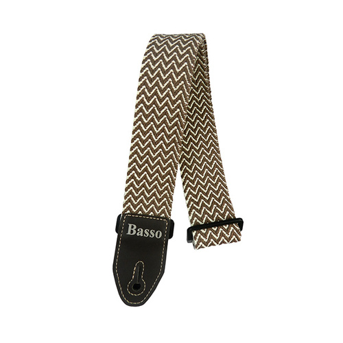 Basso Guitar Strap - Cotton Indie Brown EX05
