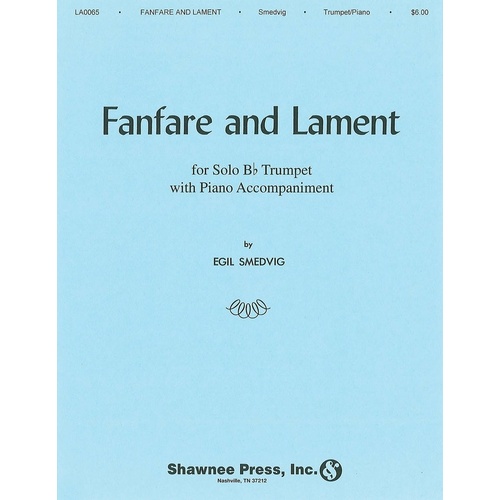 Smedvig - Fanfare And Lament Trumpet/Piano (Pod) (Softcover Book)