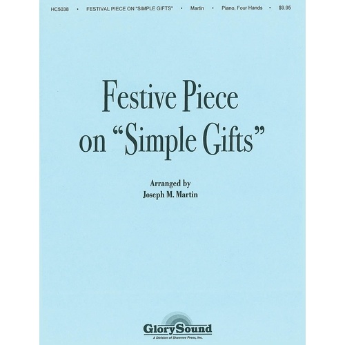 Festive Piece On Simple Gifts Piano 4 Hands 