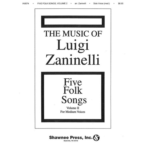 Five Folk Songs Ii Med Voic 2Books