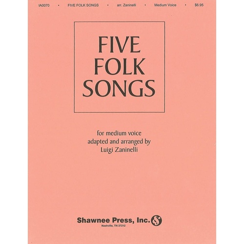 Five Folk Songs Med Voice 1Book