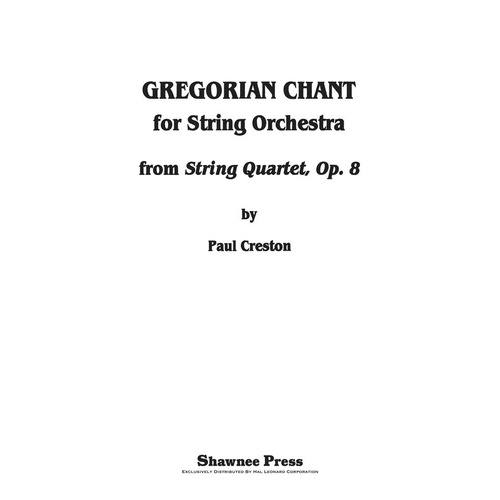 Gregorian Chant From Quartet Op 8 So5 Score/Parts (Pod) (Music Score/Parts)