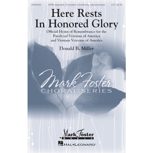 Here Rests In Honored Glory SATB