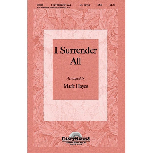I Surrender All Orchestra Accompaniment (Music Score/Parts)