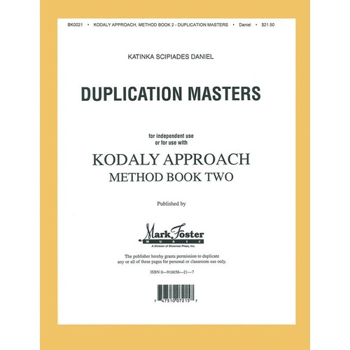 Kodaly Approach II Transparencies by Shawnee Press - 160 Pages, Mark Foster Series